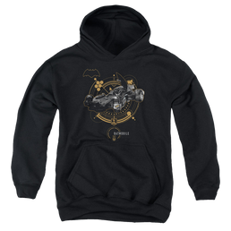 Justice League Movie Batmobile - Youth Hoodie Youth Hoodie (Ages 8-12) Justice League   