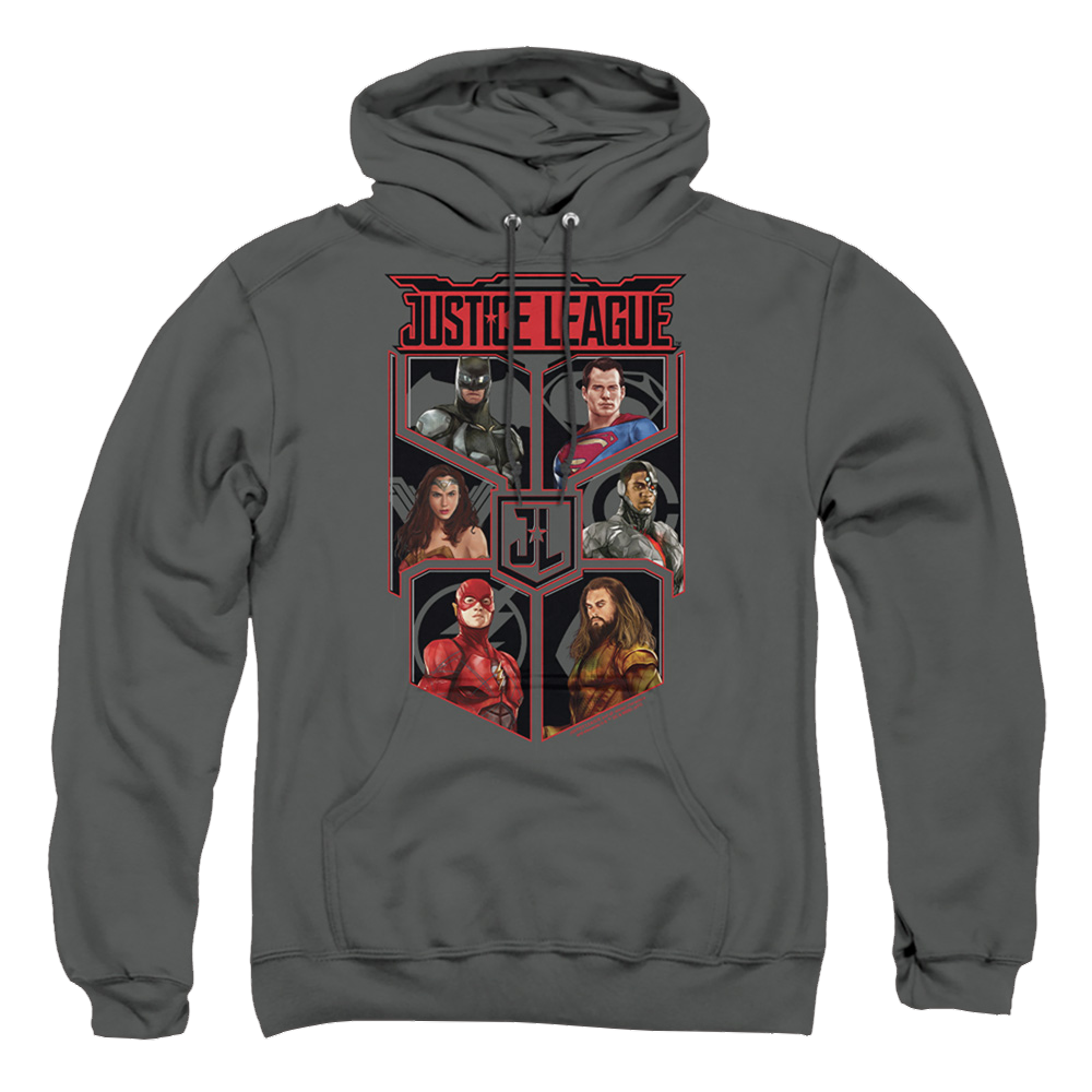 Justice League League Of Six Pullover Hoodie Pullover Hoodie Justice League   