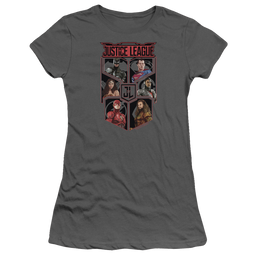Justice League League Of Six Juniors T-Shirt Juniors T-Shirt Justice League   