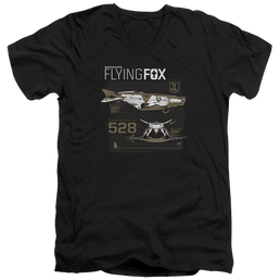 Justice League Flying Fox Men's V-Neck T-Shirt Men's V-Neck T-Shirt Justice League   