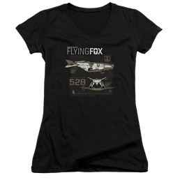 Justice League Flying Fox Juniors V-Neck T-Shirt Juniors V-Neck T-Shirt Justice League   