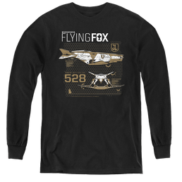 Justice League Movie Flying Fox - Youth Long Sleeve T-Shirt Youth Long Sleeve T-Shirt Justice League   