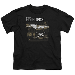 Justice League Movie Flying Fox - Youth T-Shirt Youth T-Shirt (Ages 8-12) Justice League   