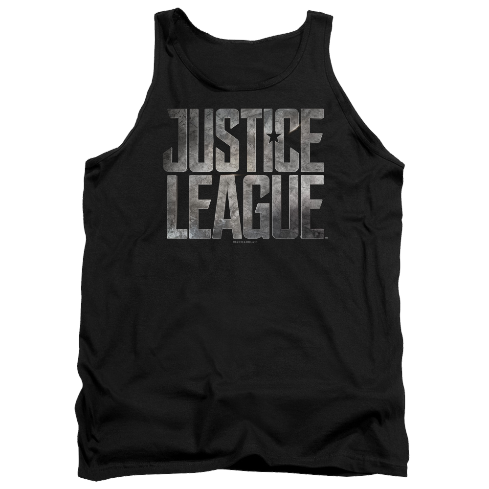 Justice League Metal Logo Men's Tank Men's Tank Justice League   