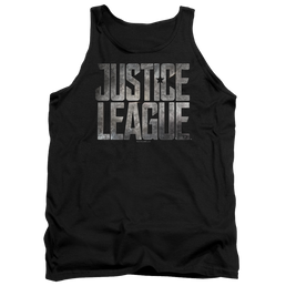 Justice League Metal Logo Men's Tank Men's Tank Justice League   