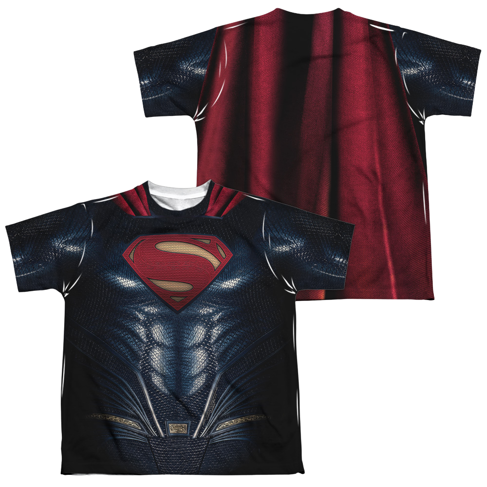 Justice League Movie Superman Uniform - Youth All-Over Print Shirt Youth All-Over Print T-Shirt (Ages 8-12) Justice League   