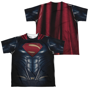 Justice League Movie Superman Uniform youth all-over print t-shirt for ages 8 to 12