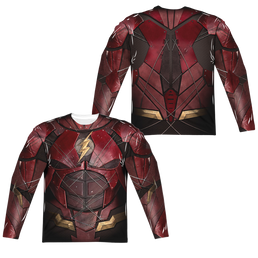 Justice League Flash Uniform Men's All-Over Print Long Sleeve T-Shirt Men's All-Over Print Long Sleeve Justice League   