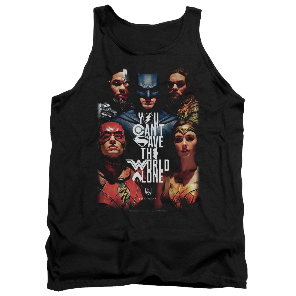 Justice League Save The World Poster Men's Tank Men's Tank Justice League   