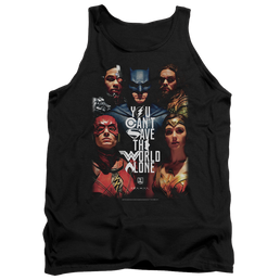 Justice League Save The World Poster Men's Tank Men's Tank Justice League   