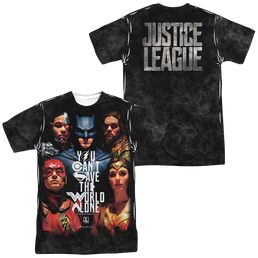 Justice League Save The World Poster Men's All-Over Print T-Shirt Men's All-Over Print T-Shirt Justice League   
