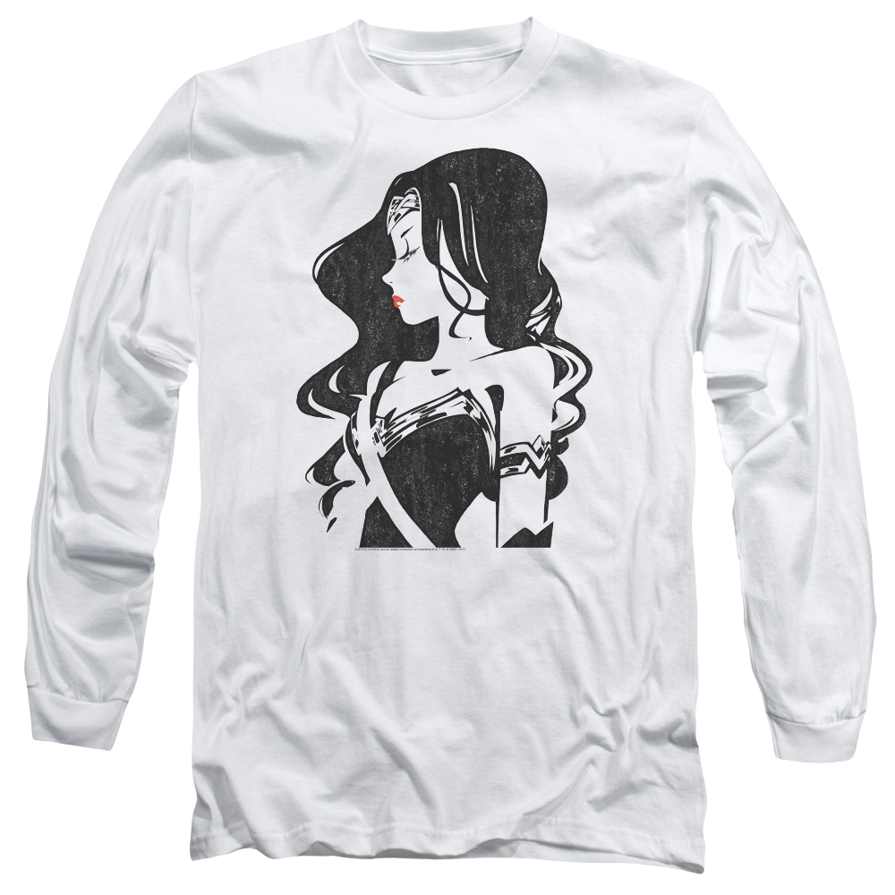Justice League Profile Men's Long Sleeve T-Shirt Men's Long Sleeve T-Shirt Justice League   