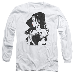Justice League Profile Men's Long Sleeve T-Shirt Men's Long Sleeve T-Shirt Justice League   