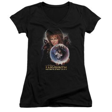 Labyrinth I Have A Gift Juniors V-Neck T-Shirt Juniors V-Neck T-Shirt Labyrinth   