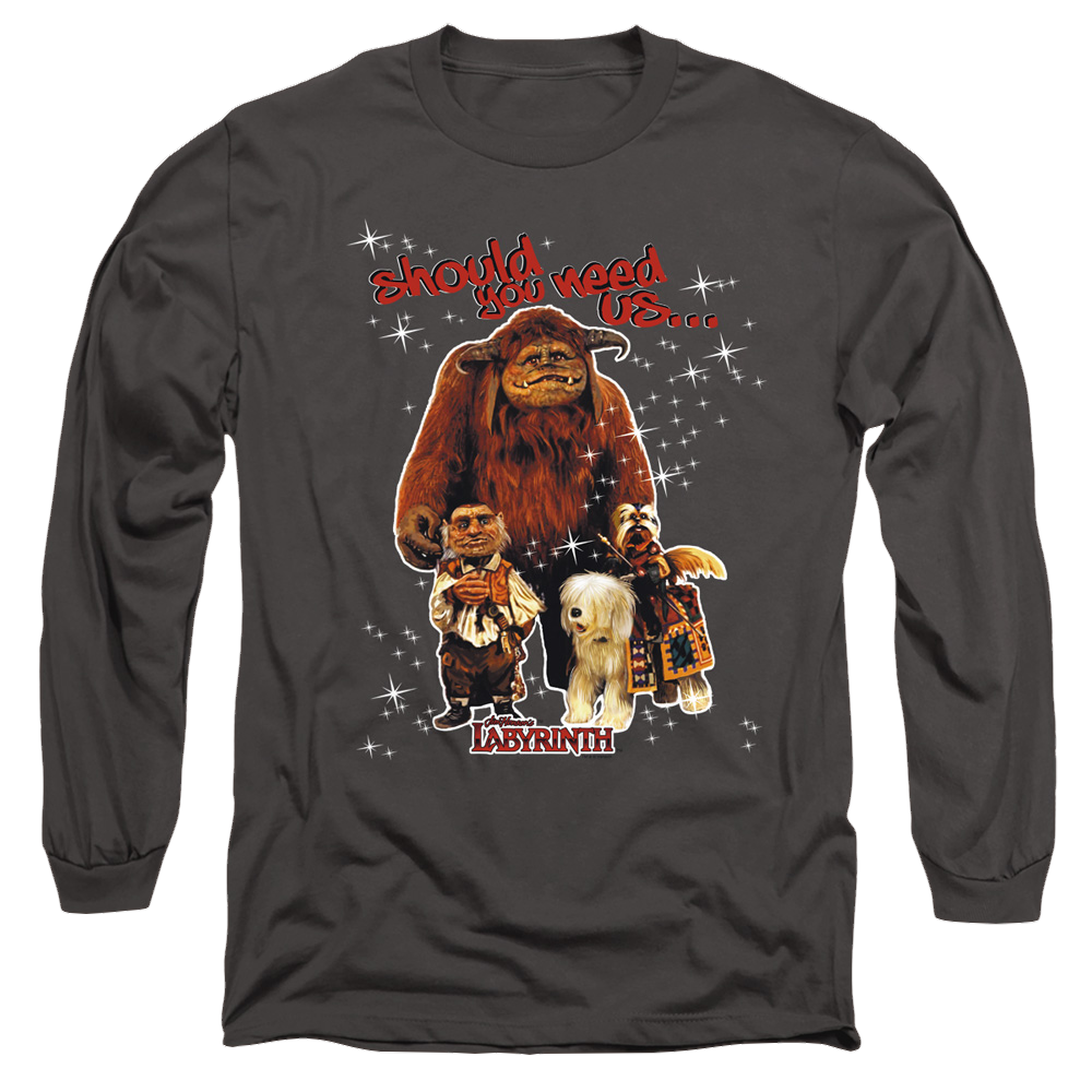 Labyrinth Should You Need Us Men's Long Sleeve T-Shirt Men's Long Sleeve T-Shirt Labyrinth   
