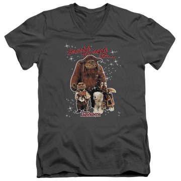 Labyrinth Should You Need Us Men's V-Neck T-Shirt Men's V-Neck T-Shirt Labyrinth   