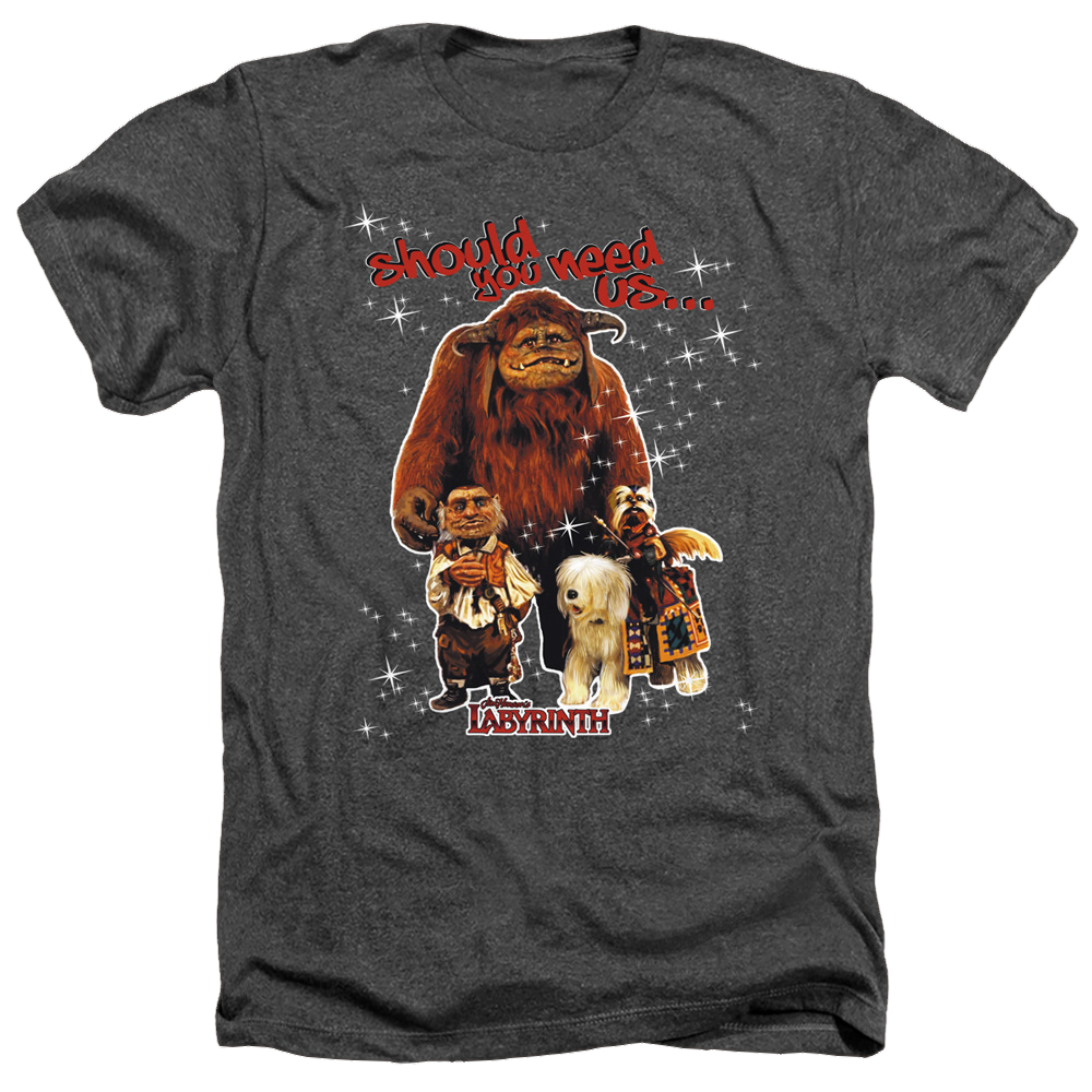 Labyrinth Should You Need Us Men's Heather T-Shirt Men's Heather T-Shirt Labyrinth   