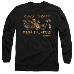 Labyrinth Say Your Right Words Men's Long Sleeve T-Shirt Men's Long Sleeve T-Shirt Labyrinth   