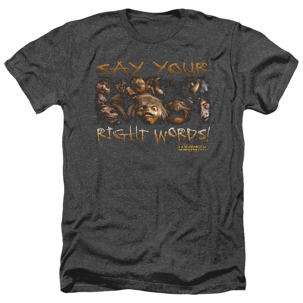 Labyrinth Say Your Right Words Men's Heather T-Shirt Men's Heather T-Shirt Labyrinth   