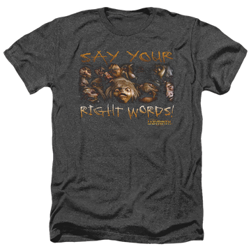 Labyrinth Say Your Right Words Men's Heather T-Shirt Men's Heather T-Shirt Labyrinth   