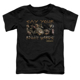 Labyrinth Say Your Right Words Toddler T-Shirt Toddler T-Shirt Labyrinth   