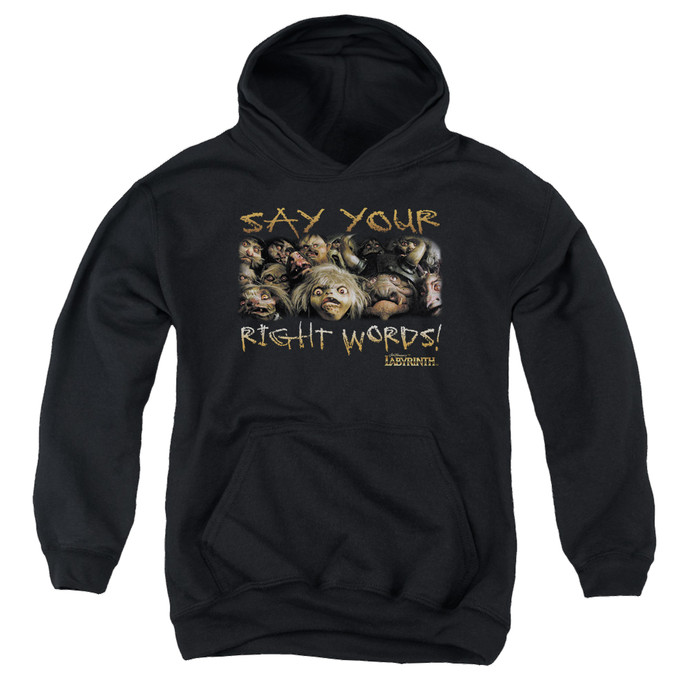 Labyrinth Say Your Right Words Youth Hoodie (Ages 8-12) Youth Hoodie (Ages 8-12) Labyrinth   