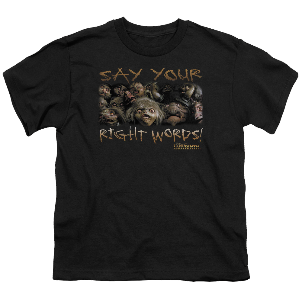 Labyrinth Say Your Right Words Youth T-Shirt (Ages 8-12) Youth T-Shirt (Ages 8-12) Labyrinth   