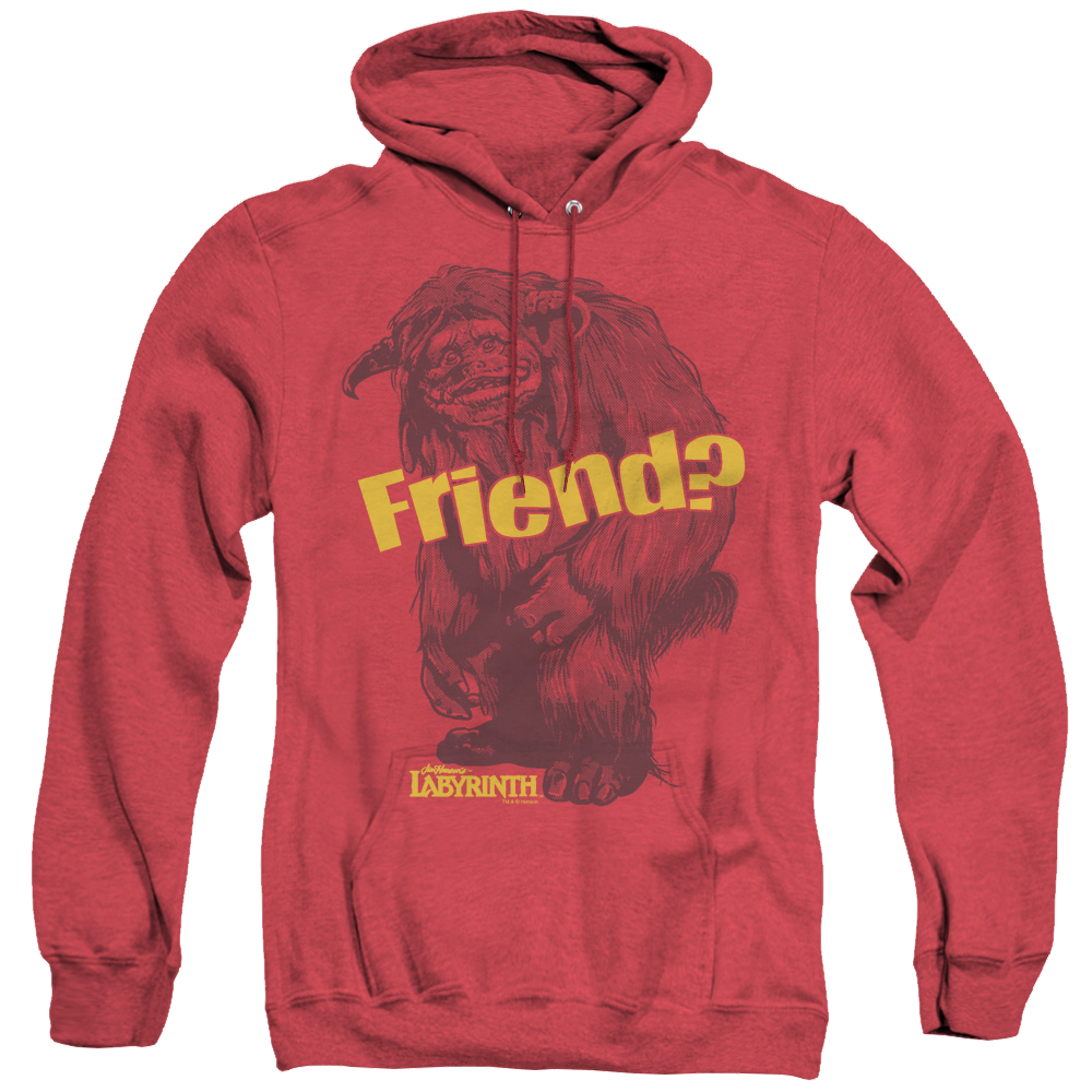 Labyrinth Ludo Friend - Heather Pullover Hoodie Heather Pullover Hoodie Labyrinth   