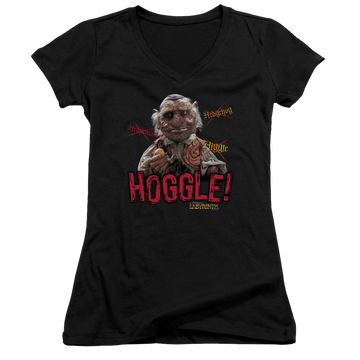 Labyrinth Hoggle Juniors V-Neck T-Shirt Juniors V-Neck T-Shirt Labyrinth   