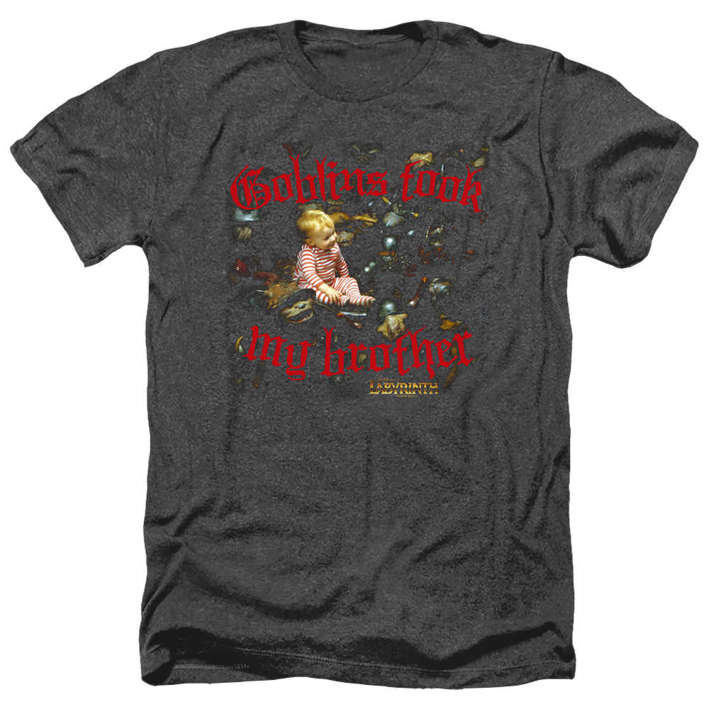 Labyrinth Goblins Took My Brother Men's Heather T-Shirt Men's Heather T-Shirt Labyrinth   