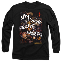 Labyrinth Right Words Men's Long Sleeve T-Shirt Men's Long Sleeve T-Shirt Labyrinth   