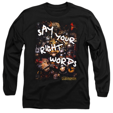 Labyrinth Right Words Men's Long Sleeve T-Shirt Men's Long Sleeve T-Shirt Labyrinth   
