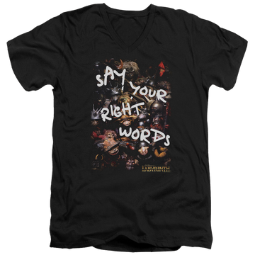 Labyrinth Right Words Men's V-Neck T-Shirt Men's V-Neck T-Shirt Labyrinth   