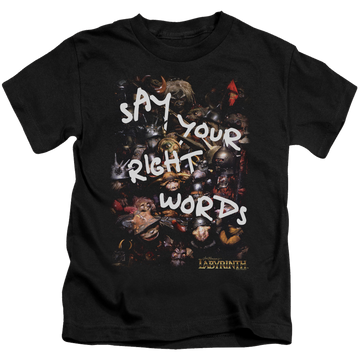 Labyrinth Right Words Kid's T-Shirt (Ages 4-7) Kid's T-Shirt (Ages 4-7) Labyrinth   