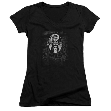 Labyrinth Maze Juniors V-Neck T-Shirt Juniors V-Neck T-Shirt Labyrinth   