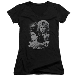 Labyrinth Anniversary Juniors V-Neck T-Shirt Juniors V-Neck T-Shirt Labyrinth   