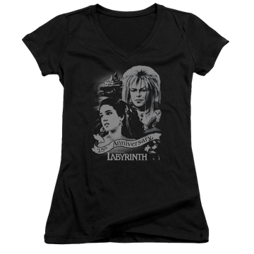 Labyrinth Anniversary Juniors V-Neck T-Shirt Juniors V-Neck T-Shirt Labyrinth   