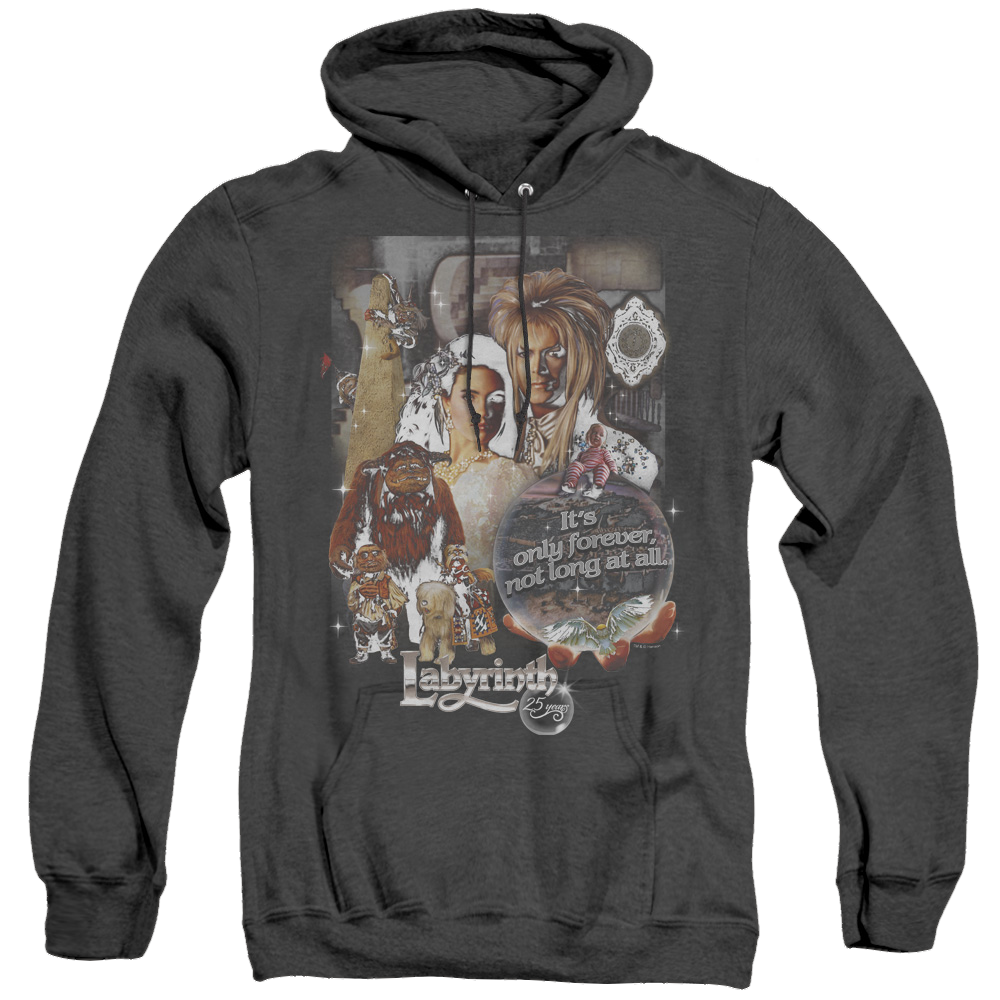 Labyrinth 25 Years Of Magic - Heather Pullover Hoodie Heather Pullover Hoodie Labyrinth   