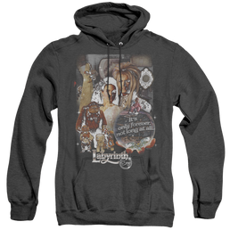 Labyrinth 25 Years Of Magic - Heather Pullover Hoodie Heather Pullover Hoodie Labyrinth   