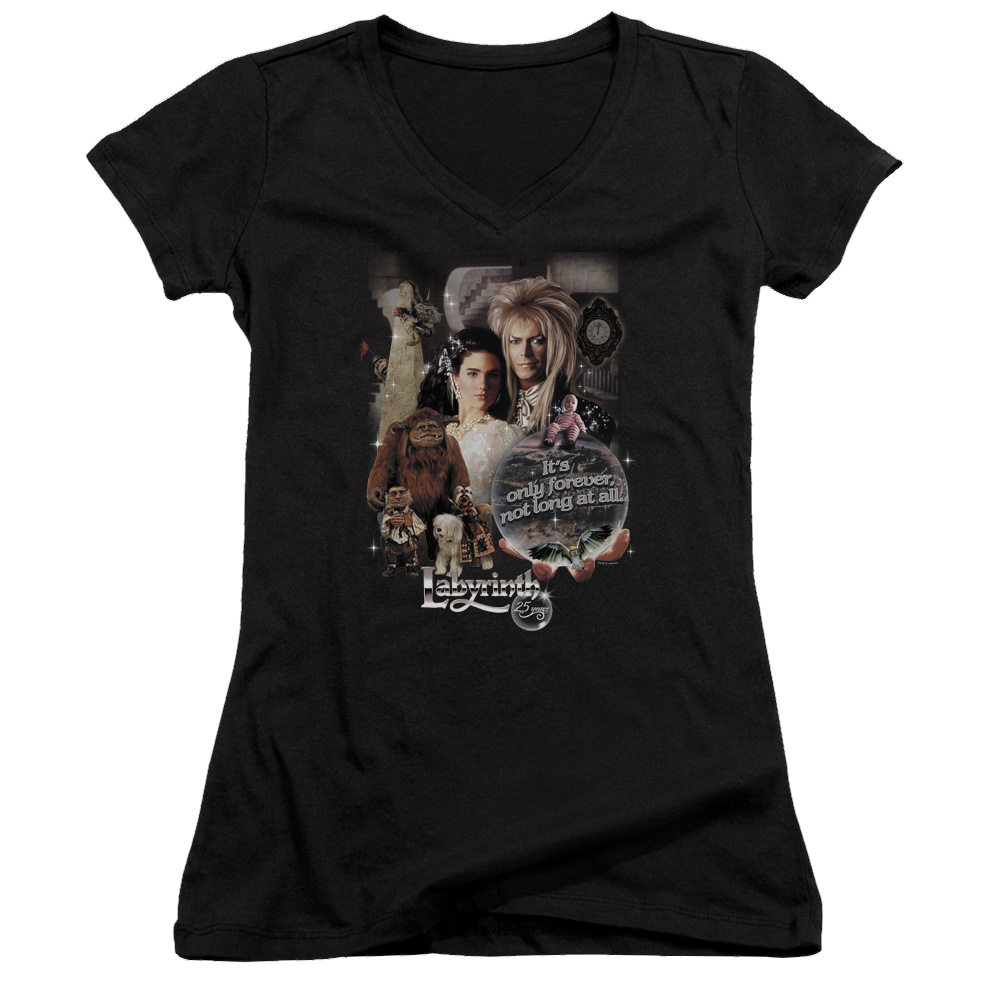 Labyrinth 25 Years Of Magic Juniors V-Neck T-Shirt Juniors V-Neck T-Shirt Labyrinth   