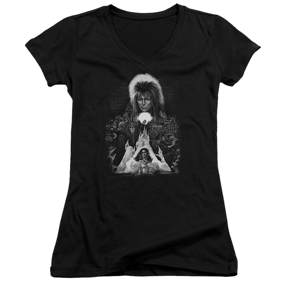 Labyrinth Castle Juniors V-Neck T-Shirt Juniors V-Neck T-Shirt Labyrinth   