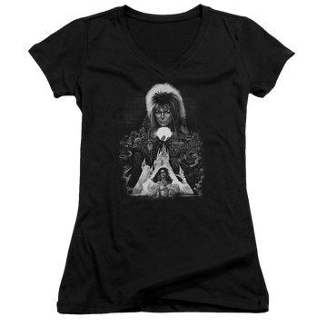 Labyrinth Castle Juniors V-Neck T-Shirt Juniors V-Neck T-Shirt Labyrinth   