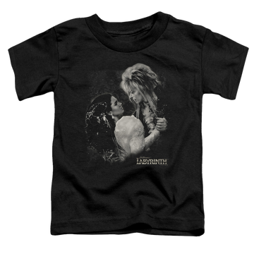 Black toddler t-shirt with Labyrinth Dream Dance graphic
