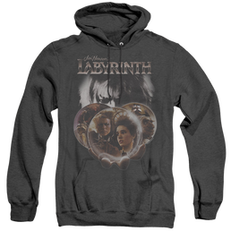 Labyrinth Globes - Heather Pullover Hoodie Heather Pullover Hoodie Labyrinth   