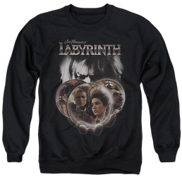 Labyrinth Globes Men's Crewneck Sweatshirt Men's Crewneck Sweatshirt Labyrinth   