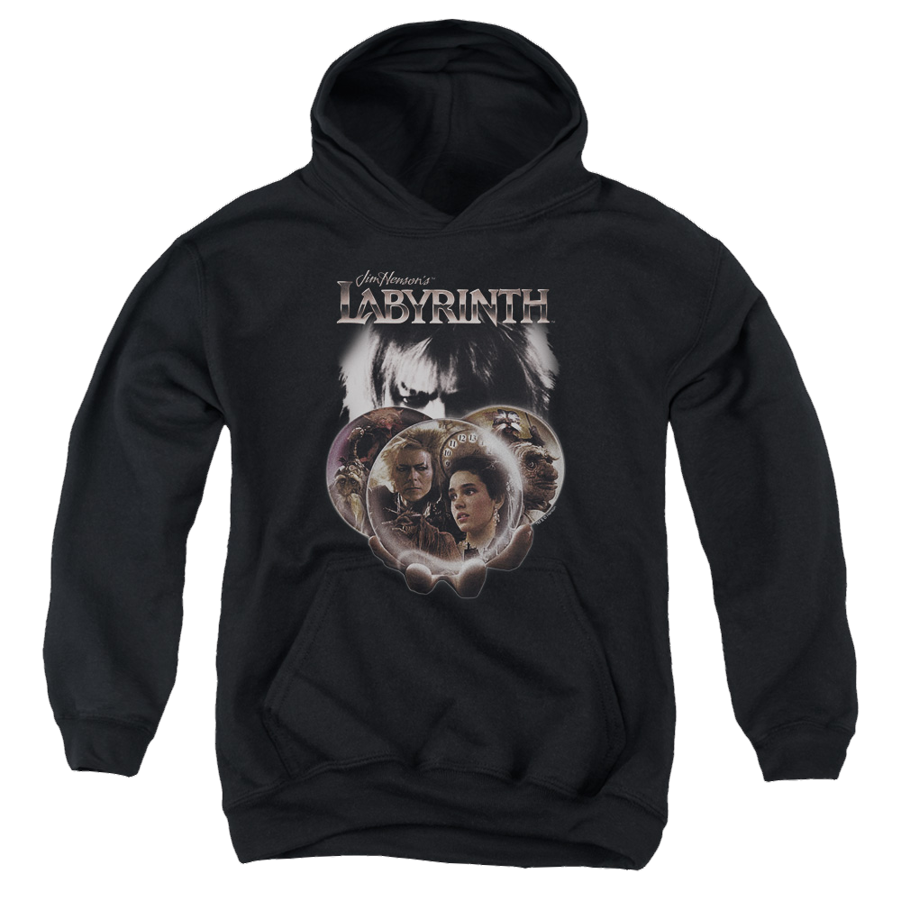 Labyrinth Globes Youth Hoodie (Ages 8-12) Youth Hoodie (Ages 8-12) Labyrinth   