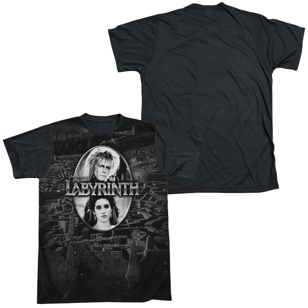 Labyrinth Maze Men's Black Back T-Shirt Men's Black Back T-Shirt Labyrinth   