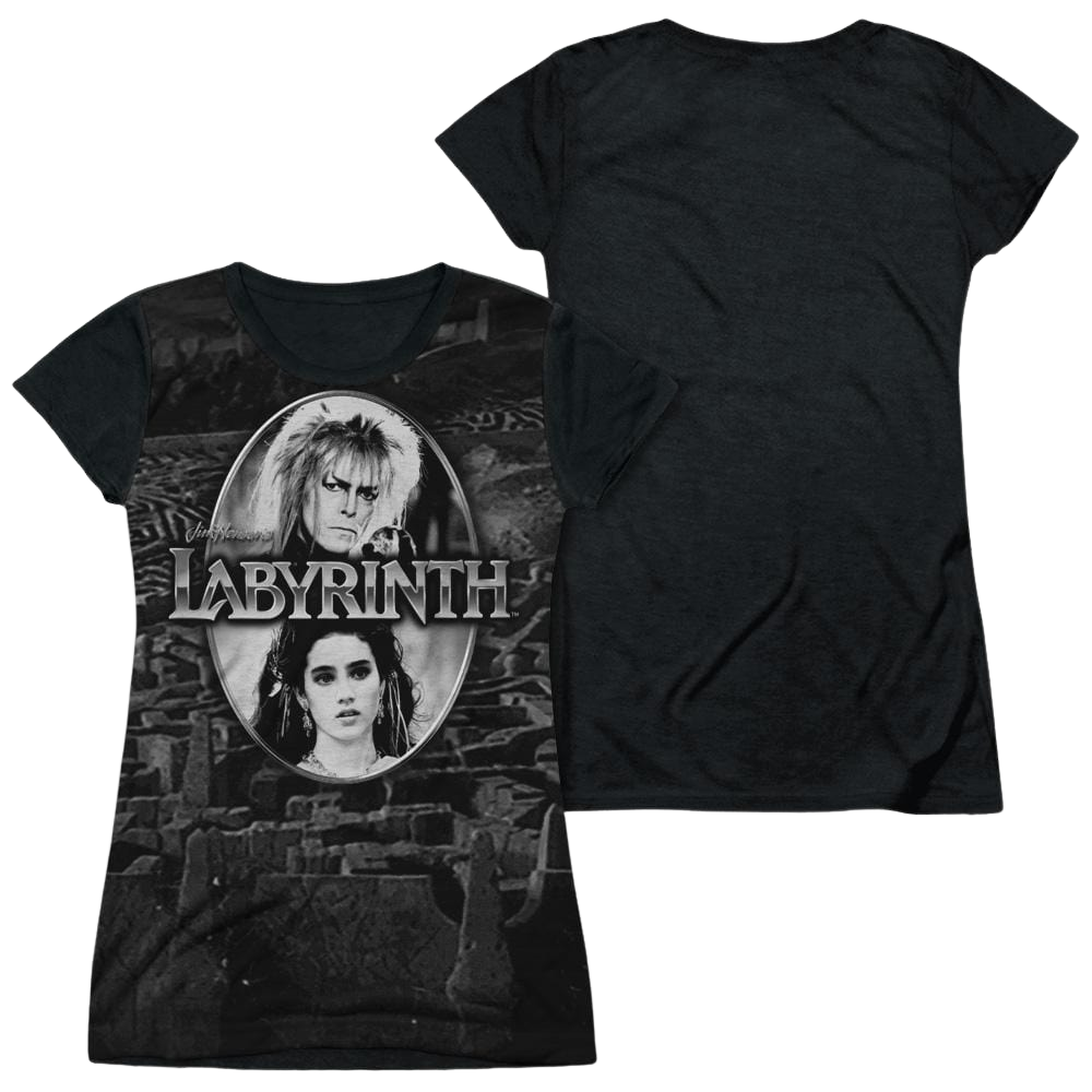 Labyrinth Maze Juniors Black Back T-Shirt Juniors Black Back T-Shirt Labyrinth   
