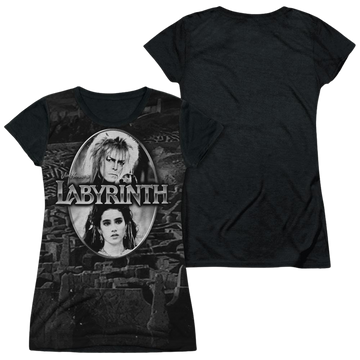 Labyrinth Maze Juniors Black Back T-Shirt Juniors Black Back T-Shirt Labyrinth   