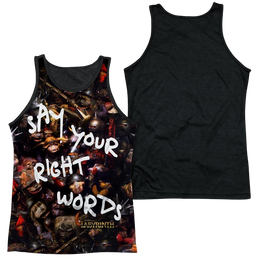 Labyrinth Right Words Men's Black Back Tank Men's Black Back Tank Labyrinth   